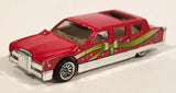 2001 Hot Wheels Happy Birthday Limozeen Red Die Cast Toy Car Vehicle