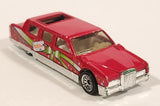 2001 Hot Wheels Happy Birthday Limozeen Red Die Cast Toy Car Vehicle