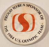 Safeway Proud To Be A Sponsor Of The 1984 U.S. Olympic Team USA 3D 2-Way 2 1/4" Round Button Pin