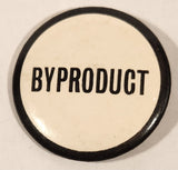 Byproduct White and Black 1 5/8" Round Button Pin