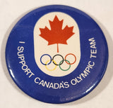 1976 Montreal Olympics I Support Canada's Olympic Team 2 1/4" Round Button Pin