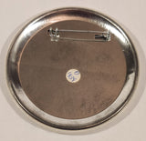 Vancouver Canada Moose in RCMP Uniform Holding Flag 3" Round Button Pin