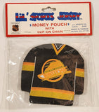 J. F. Sports Lil' Sports Jersey Vancouver Canucks Ice Hockey Jersey Money Pouch with Clip on Chain New in Package