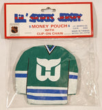 J. F. Sports Lil' Sports Jersey Hartford Whalers Ice Hockey Jersey Money Pouch with Clip on Chain New in Package