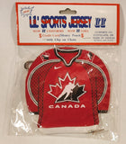 J. F. Sports Lil' Sports Jersey II Team Canada Ice Hockey Jersey Credit Card Money Pouch with Clip on Chain New in Package