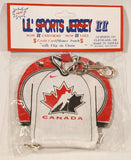 J. F. Sports Lil' Sports Jersey II Team Canada Ice Hockey Jersey Credit Card Money Pouch with Clip on Chain New in Package