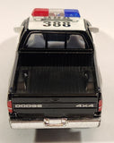 Kinsmart 2014 Dodge Ram 1500 Police #388 Pickup Truck Black and White Pull Back 1/44 Scale Die Cast Toy Car Vehicle with Opening Doors and Tail Gate