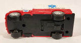 Ambulance #28 Rescue Red and White Plastic Push and Go Die Cast Toy Car Vehicle