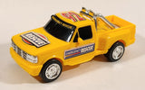 Pickup Truck #92 Emergency Rescue Yellow Plastic Push and Go Die Cast Toy Car Vehicle