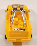 Pickup Truck #92 Emergency Rescue Yellow Plastic Push and Go Die Cast Toy Car Vehicle