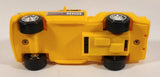 Pickup Truck #92 Emergency Rescue Yellow Plastic Push and Go Die Cast Toy Car Vehicle