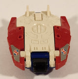 1985 McDonald's Tomy Japan Gobot Commandrons Solardyn Red Blue White Transformer Toy Vehicle