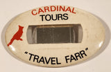 Cardinal Tours "Travel Farr" Tour Guide Name Badge 1 3/4" x 2 3/4" Pin