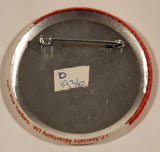 1988 Calgary Winter Olympics Howdy Red and White 2 1/4" Round Button Pin