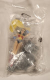 1998 Kraft Dinner Macaroni & Cheese DC Super Heroes Wonder Woman Mail Away 7 1/4" Plastic Toy Figure and Stand New in Bag
