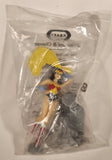 1998 Kraft Dinner Macaroni & Cheese DC Super Heroes Wonder Woman Mail Away 7 1/4" Plastic Toy Figure and Stand New in Bag