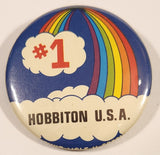 Hobbiton U.S.A. #1 Rainbow and Clouds 1 3/4" Round Button Pin