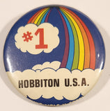 Hobbiton U.S.A. #1 Rainbow and Clouds 1 3/4" Round Button Pin
