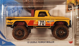 2021 Hot Wheels Baja Blazers '70 Dodge Power Wagon Yellow Die Cast Toy Car Vehicle New in Package