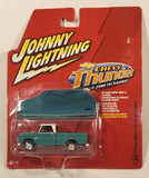 2006 Johnny Lightning Chevy Thunder Rollin' Down The Highway 1964 Chevy Stepside Pickup Truck Green with White Roof Die Cast Toy Car Vehicle with Bonus Mini Car Cover New in Package