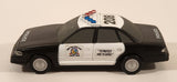 1993 FunRise City Force Emergency Team Metro Police Unit 208 Black and White Plastic Die Cast Toy Car Vehicle Lights & Sound Not Tested