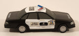 1993 FunRise City Force Emergency Team Metro Police Unit 208 Black and White Plastic Die Cast Toy Car Vehicle Lights & Sound Not Tested