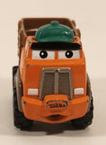 2000 Maisto Hasbro Tonka Lil Chuck & Friends Lil Chuck Milk Truck Orange Brown Die Cast Toy Car Vehicle