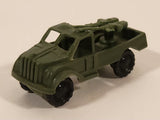Vintage Army Gunner Truck Dark Green Miniature Plastic Toy Vehicle Made in Hong Kong