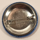 Excellent Blue and White 1 1/2" Round Button Pin