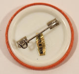 I Love To Be Hugged Orange 1 1/2" Round Button Pin