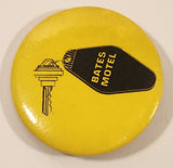 1987 Bates Motel Movie Film Yellow 1 3/4" Round Button Pin