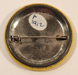1987 Bates Motel Movie Film Yellow 1 3/4" Round Button Pin