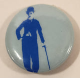 Charlie Chaplin Light Blue 1" Round Button Pin
