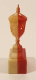 Vintage 1960s Gumball Machine Prize Red and White Trophy 2 1/2" Plastic Pencil Sharpener 328 Made in Hong Kong