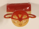Vintage 1960s Gumball Machine Prize Red and White Trophy 2 1/2" Plastic Pencil Sharpener 328 Made in Hong Kong