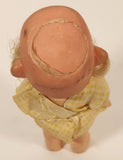 Vintage Old Man Hobo Hillbilly Doll with Burlap Clothes and Private Parts 4 1/2" Plastic and Rubber Toy Doll Figure