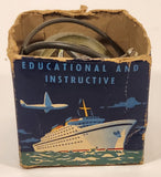 Vintage 1950s Chandler Mfg. Co. The Hurst Gyroscope Educational And Instructive Scientifically Design Metal Toy with Partial Box