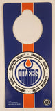 1990s Tag Express NHL Edmonton Oilers 4" x 8 3/4" Plastic Door Hanger