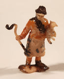 Vintage Britains Style Shepherd with Lamb and Cane 2" Plastic Toy Figure