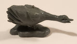 Vintage Grey Duck 1 1/4" Plastic Toy Figure