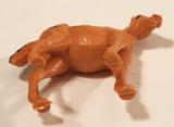 Vintage Light Brown Horse 1 1/2" Plastic Toy Figure
