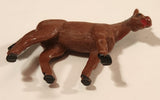 Vintage Brown Horse 2 1/2" Plastic Toy Figure