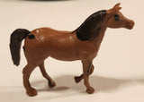 Vintage Brown Horse 2 3/4" Plastic Toy Figure