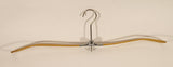 Vintage Yellow Fabric Covered Folding Metal Travel Clothes Hanger