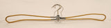 Vintage Yellow Fabric Covered Folding Metal Travel Clothes Hanger