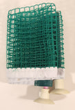 Vintage Plastic and Mesh Green and White Miniature Toy Tabletop Tennis or Ping Pong Net