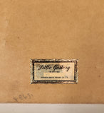 Vintage Ice Skater in Red Dress 6 3/4" x 8" Framed Embroidered Needle Point Picture