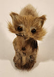 Antique Squirrel with Real Fur Miniature 1 3/4" Taxidermy Animal Figurine
