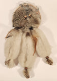 Native American Real Feathers and Fur Handmade Dream Catcher Hanging