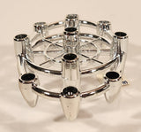 Vintage Colonial Candle Company of Cape Cod Inc Hyannis Mass. No. 11 Silver Oval Candle Holder for Flower Taper Candles New in Box